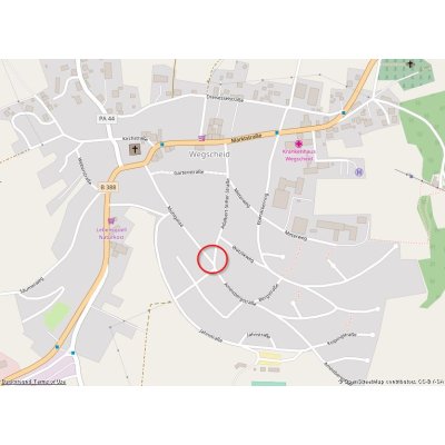 Wegscheid auf Openstreetmap