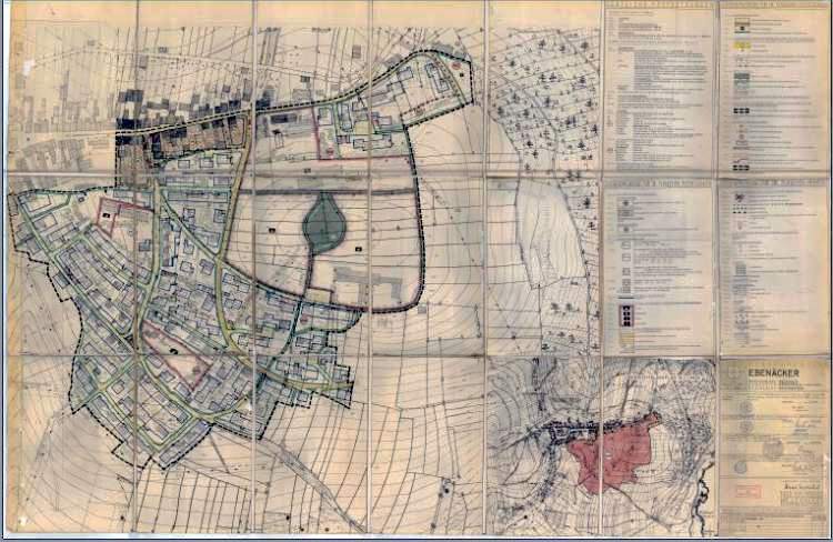 Bebauungsplan Ebenäcker aus 1969