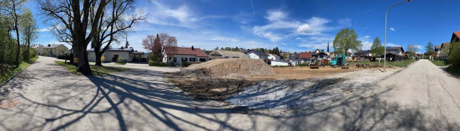 Haus Müller nach dem Abriss
